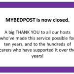 Closure notice for website